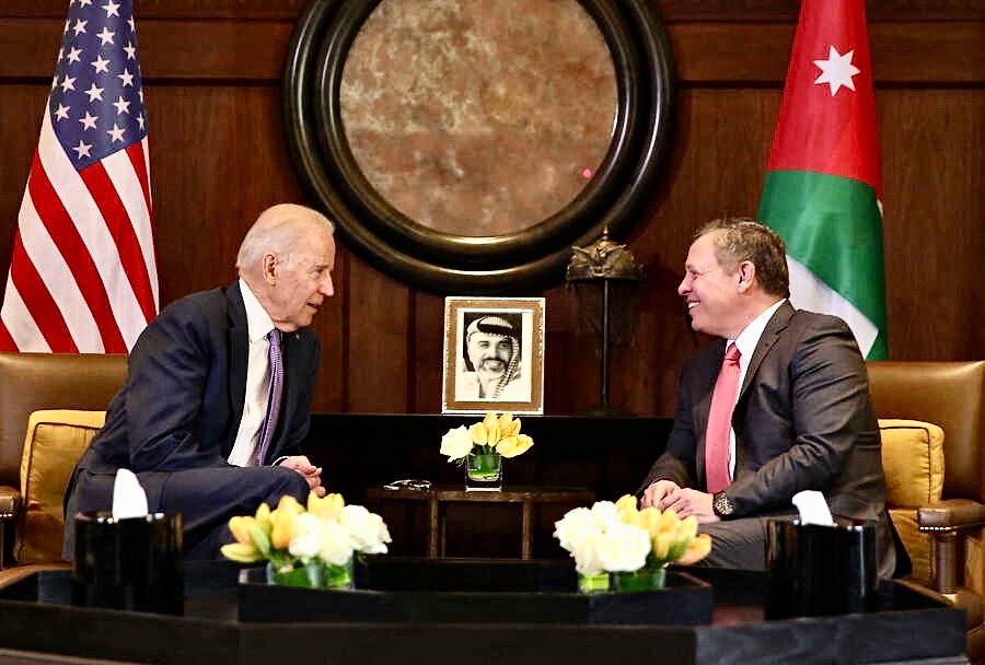 بايدن يستضيف العاهل الأردني لبحث الحرب في غزة