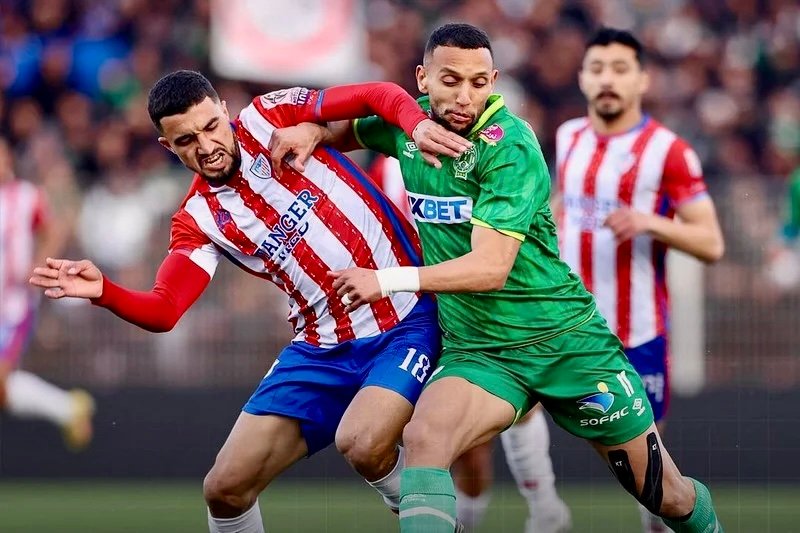 التعادل الإيجابي ينهي مباراة الرجاء والمغرب التطواني