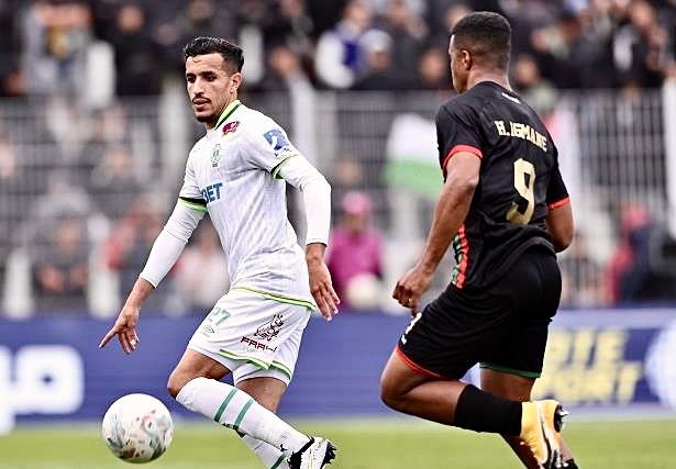 التعادل الإيجابي ينهي مباراة الرجاء الرياضي والجيش الملكي