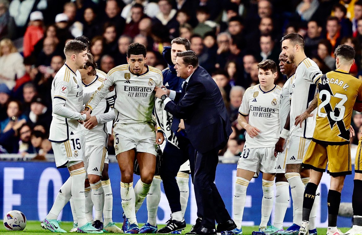 الإصابة تغيب بيلينغهام عدة أسابيع عن ريال مدريد