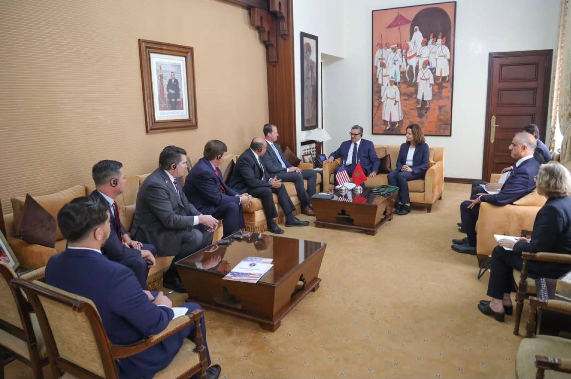 أخنوش يتباحث مع وفد الكونغرس الأمريكي