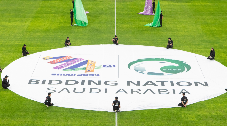 الإعلان عن الشعار الرسمي لملف ترشح السعودية لاستضافة مونديال 2034