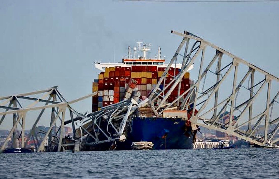 ولاية ماريلاند الأمريكية تعلن الطوارئ بعد انهيار جسر في بالتيمور