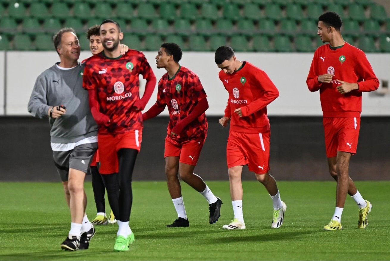 المنتخب المغربي يستعد للقاء موريتانيا