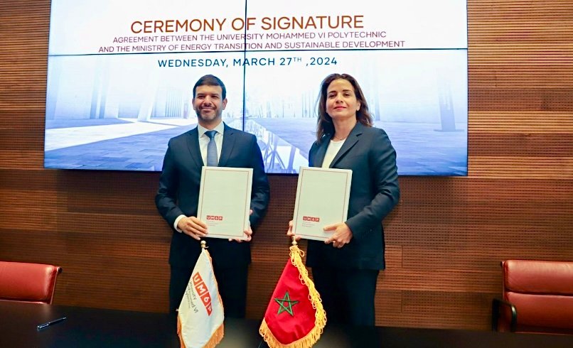 اتفاقية شراكة تجمع وزارة الإنتقال الطاقي وجامعة محمد السادس متعددة التخصصات