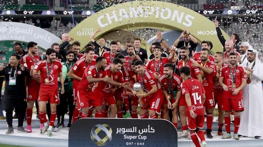 العربي بطلا لكأس السوبر الإماراتية- القطرية