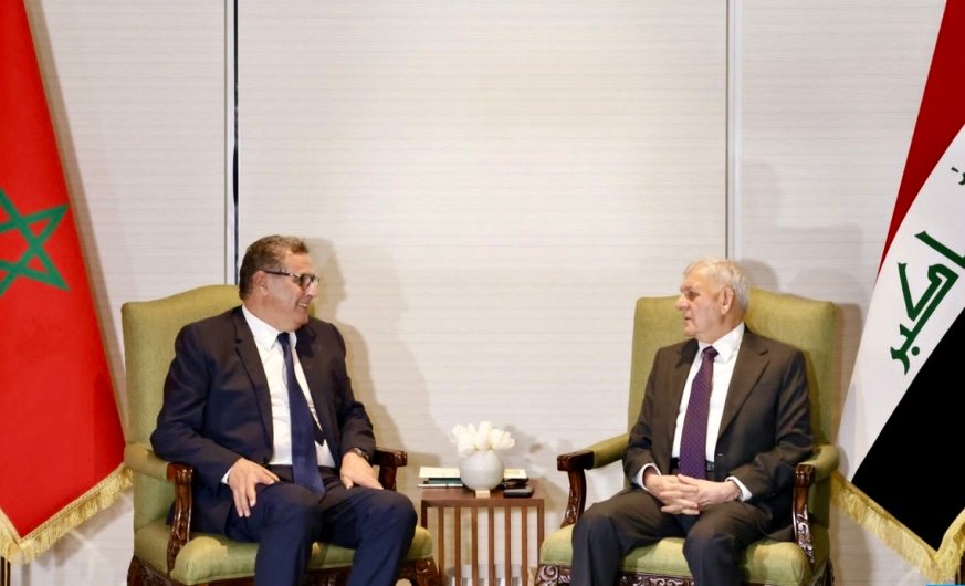 أخنوش يجري مباحثات بالمنامة مع الرئيس العراقي