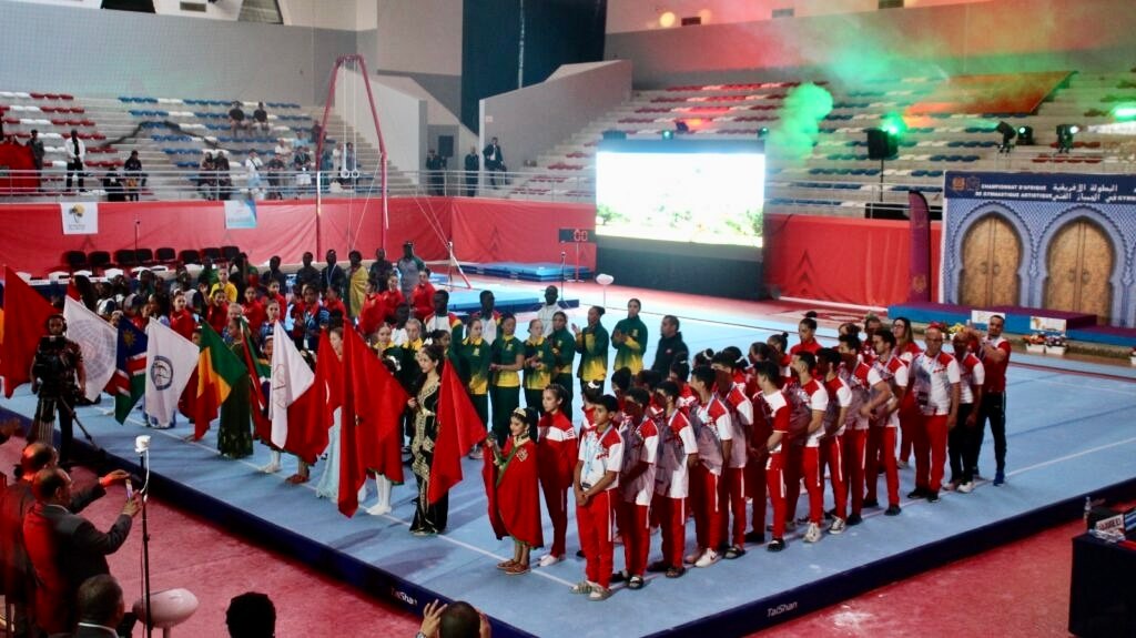 المنتخب المغربي يحتل المرتبة الثانية في البطولة الافريقية للجمباز