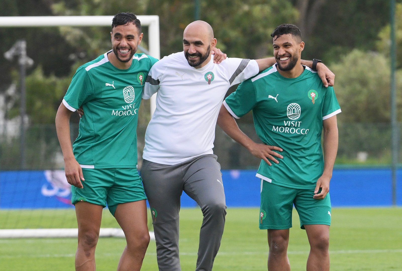 الحصة التدريبية الأخيرة للأسود قبل التوجه إلى أكادير