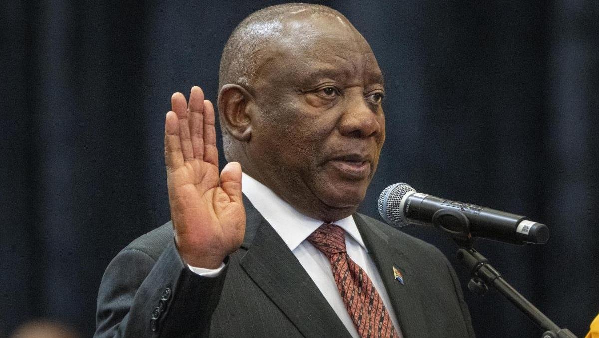 تنصيب سيريل رامافوزا رئيسا لجنوب إفريقيا لولاية جديدة