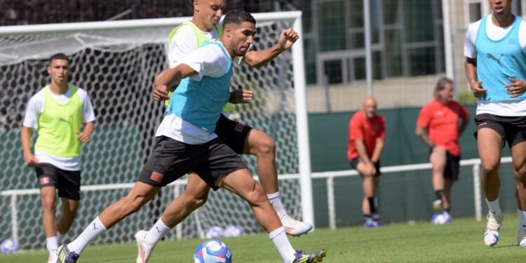 المنتخب الأولمبي يجري الحصة ما قبل الأخيرة تحضيرا للأرجنتين