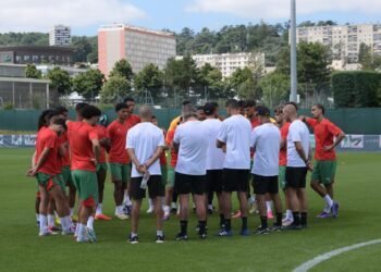 آخر حصة تدريبية للمنتخب الاولمبي قبل مواجهة الأرجنتين