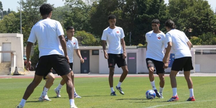 المنتخب الوطني الأولمبي يُنهي استعداداته لمباراة إسبانيا