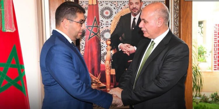 بنسعيد يجري مباحثات ثنائية مع نظيره الفلسطيني