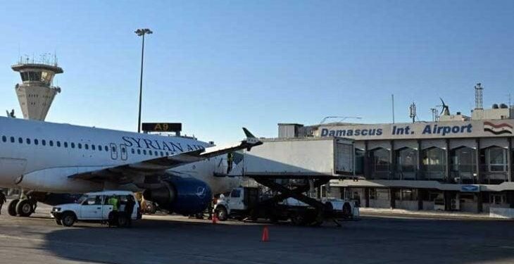إقلاع أول طائرة منذ سقوط الأسد من مطار دمشق إلى حلب